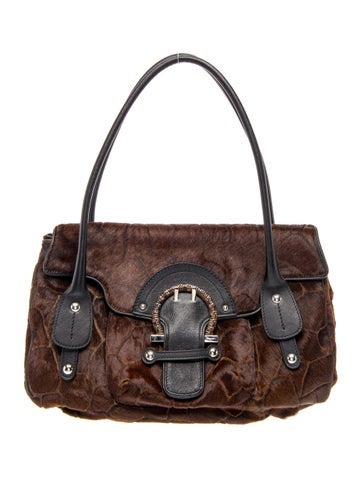 Ferragamo Ponyhair Shoulder Bag