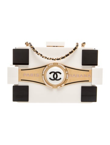 Paris-Cuba Havana By Night Boy Brick Clutch w/ Chain