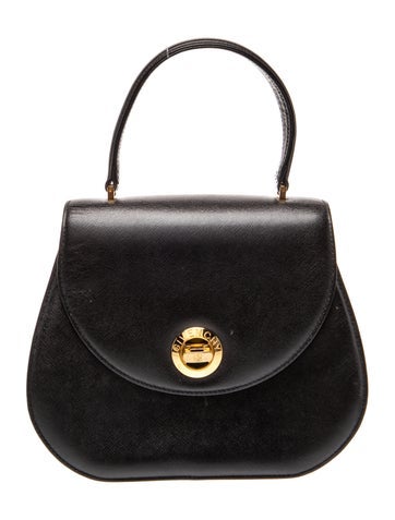 Leather Top Handle Bag Vintage