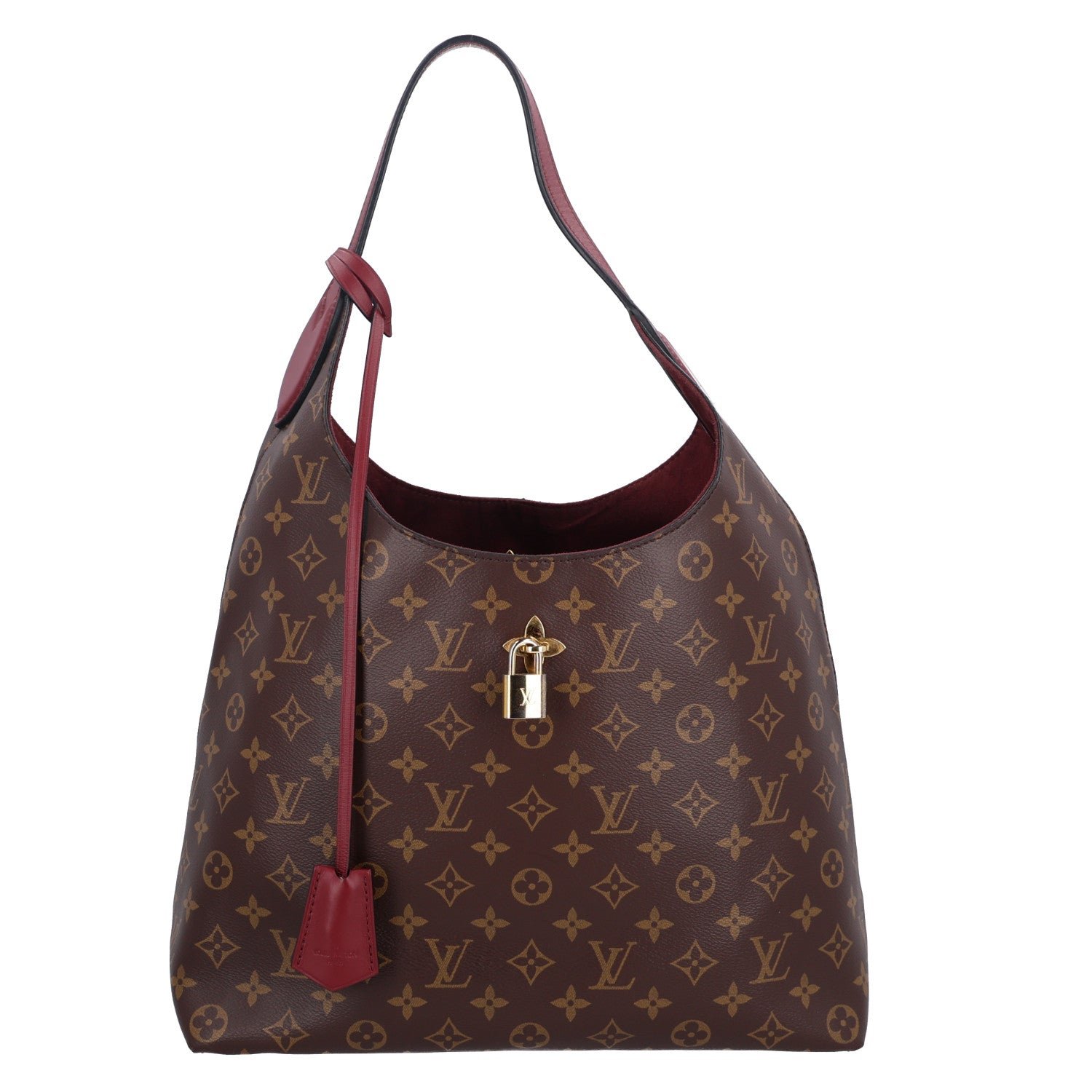 Louis Vuitton Monogram Flower Hobo Bordeaux