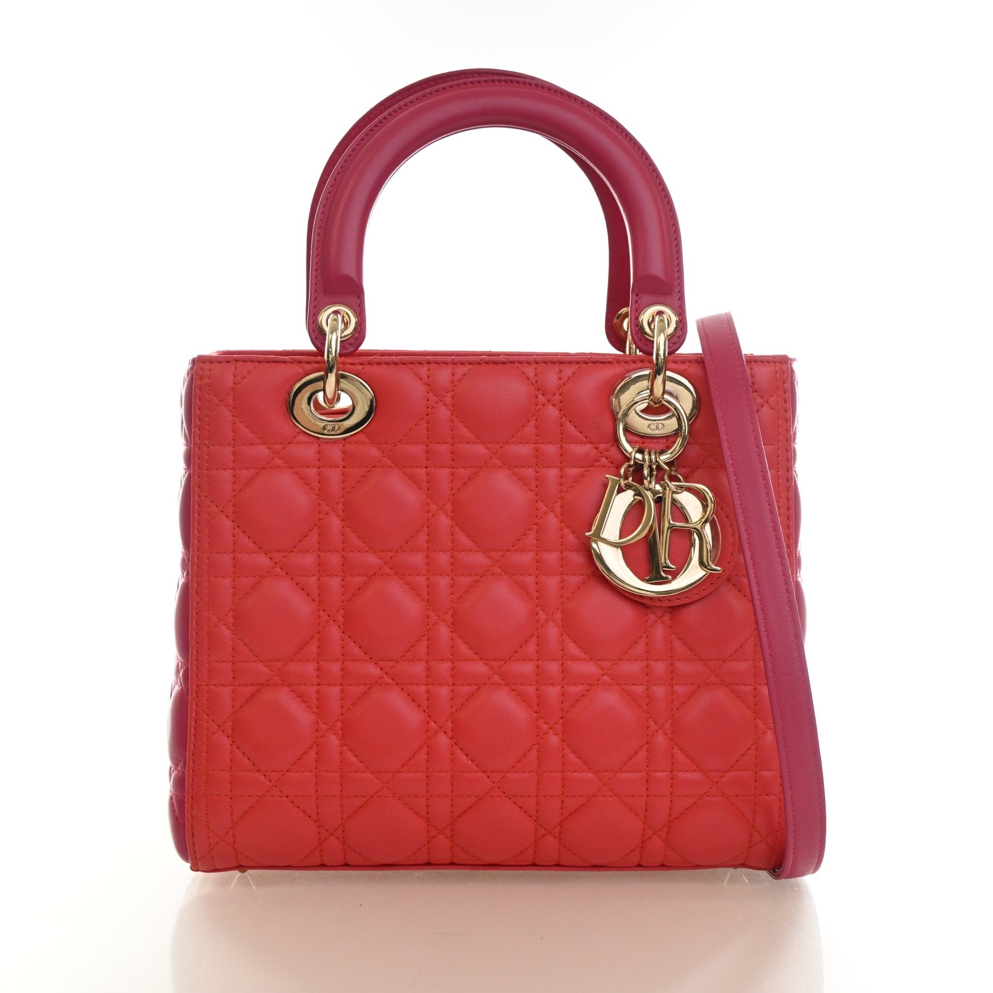 Christian Dior Medium Lambskin Lady Dior