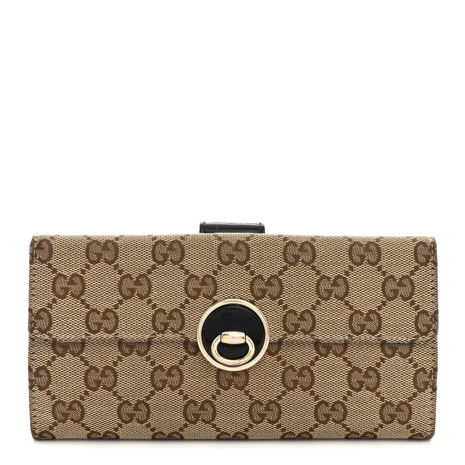 Gucci Monogram Eclipse Continental Wallet Black