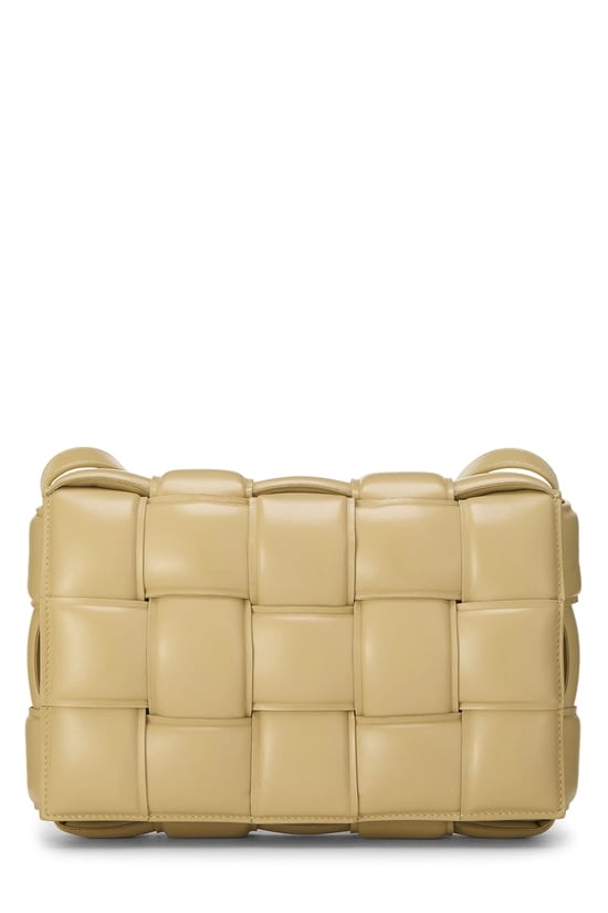 Beige Maxi Intrecciato Padded Cassette