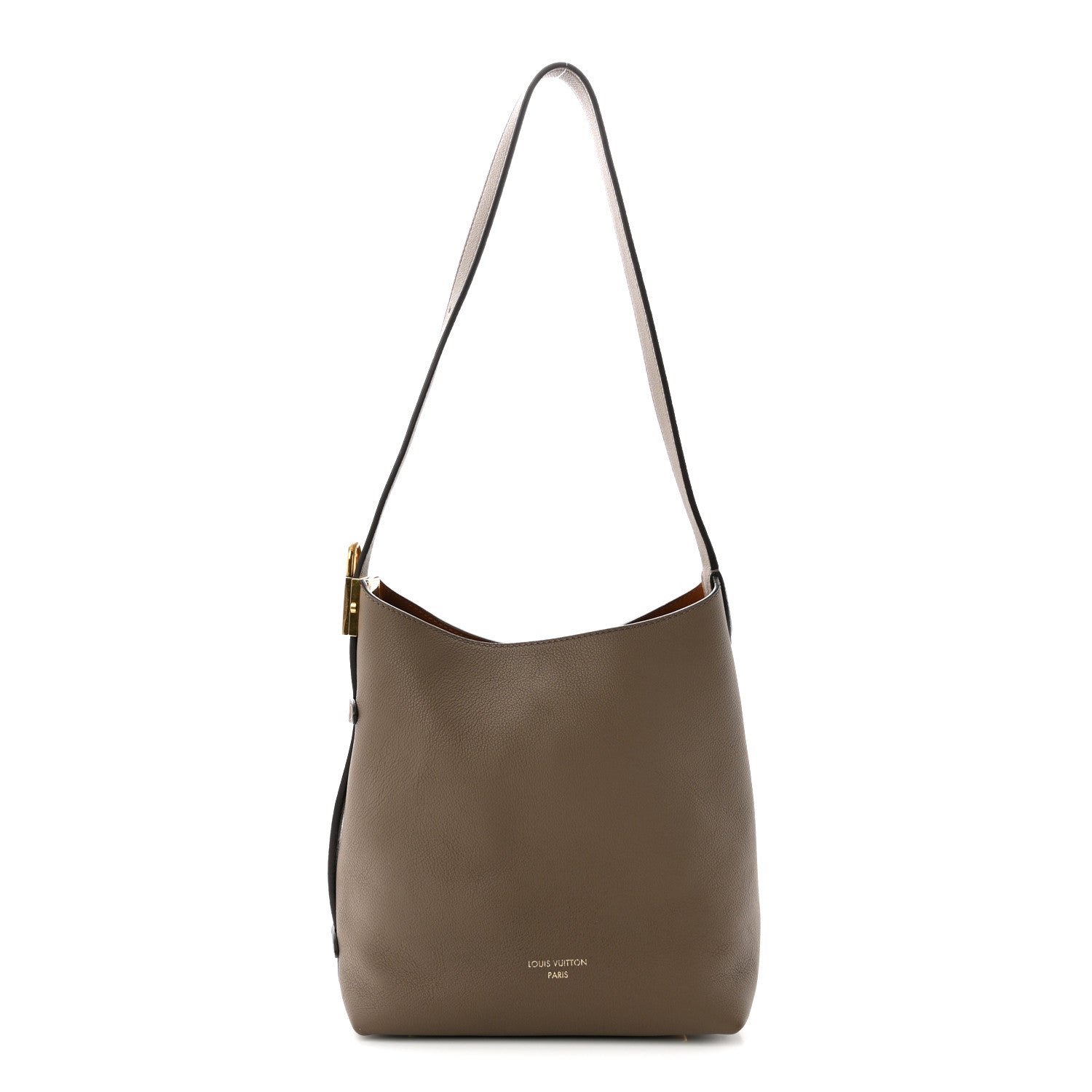 Louis Vuitton Grained Calfskin Low Key Hobo PM Smoke