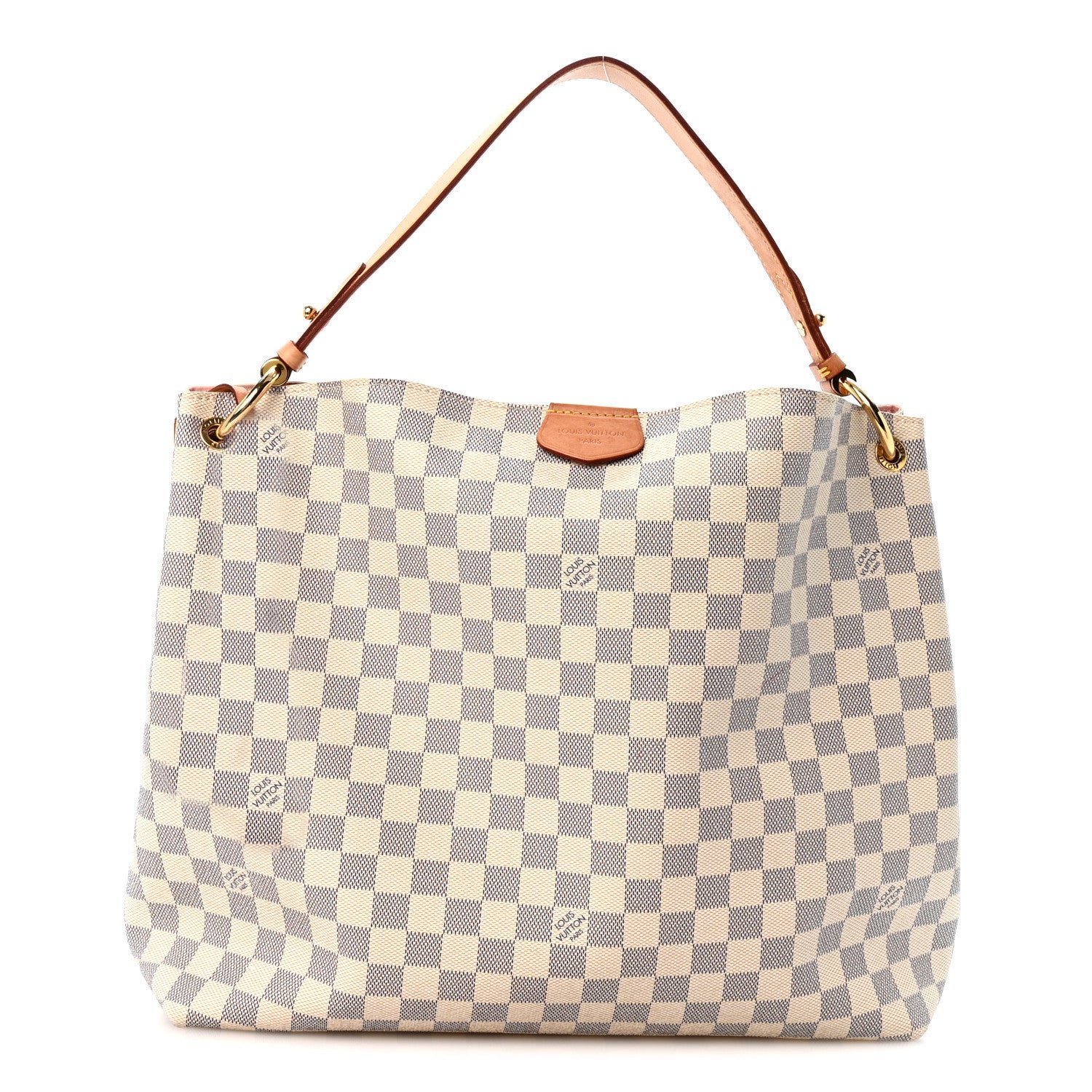 Louis Vuitton Damier Azur Graceful MM Rose Ballerine