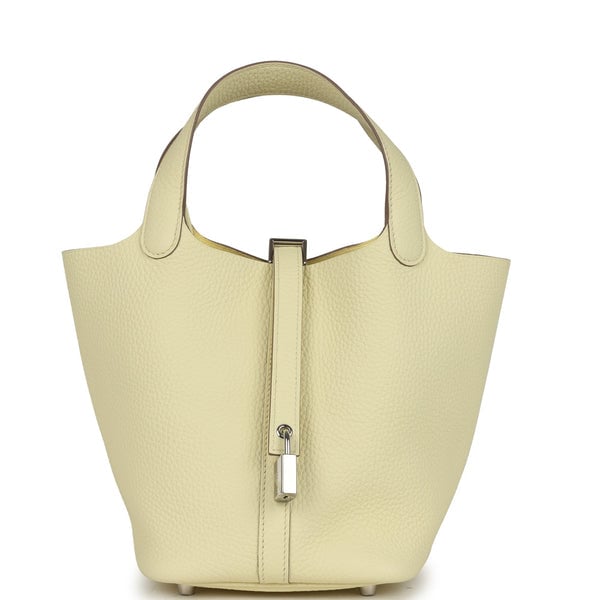 Hermes Hermes Picotin Lock 18 Jaune Milton Clemence Palladium Hardware
