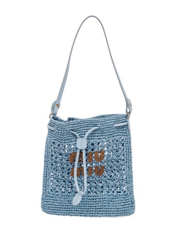 Raffia Bucket Bag