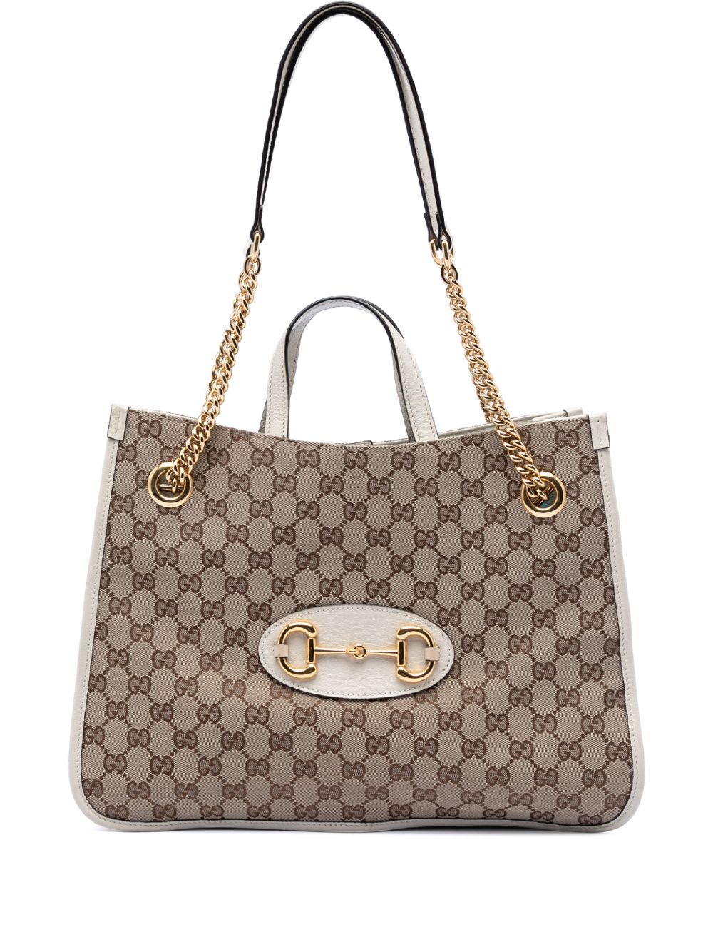 2016-2026 Medium GG Canvas Horsebit 1955 Chain Tote satchel