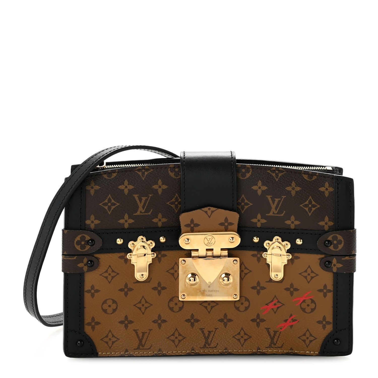 Louis Vuitton Reverse Monogram Trunk Clutch