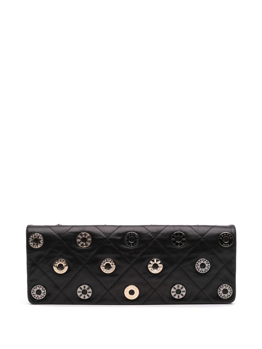 2006-2008 Quilted Calfskin Star Attitude Grommet Fold Over clutch bag