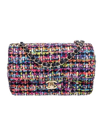 Classic Tweed Rectangular Mini Flap Bag