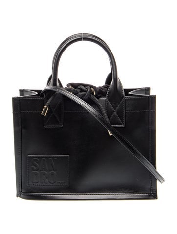 Sandro Leather Top Handle Bag