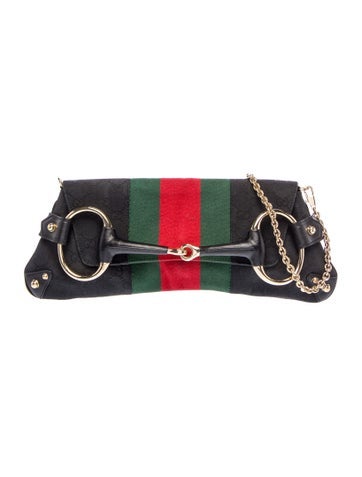 GG Canvas Horsebit Chain