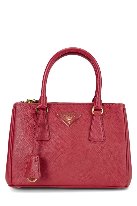 Red Saffiano Galleria Tote Mini
