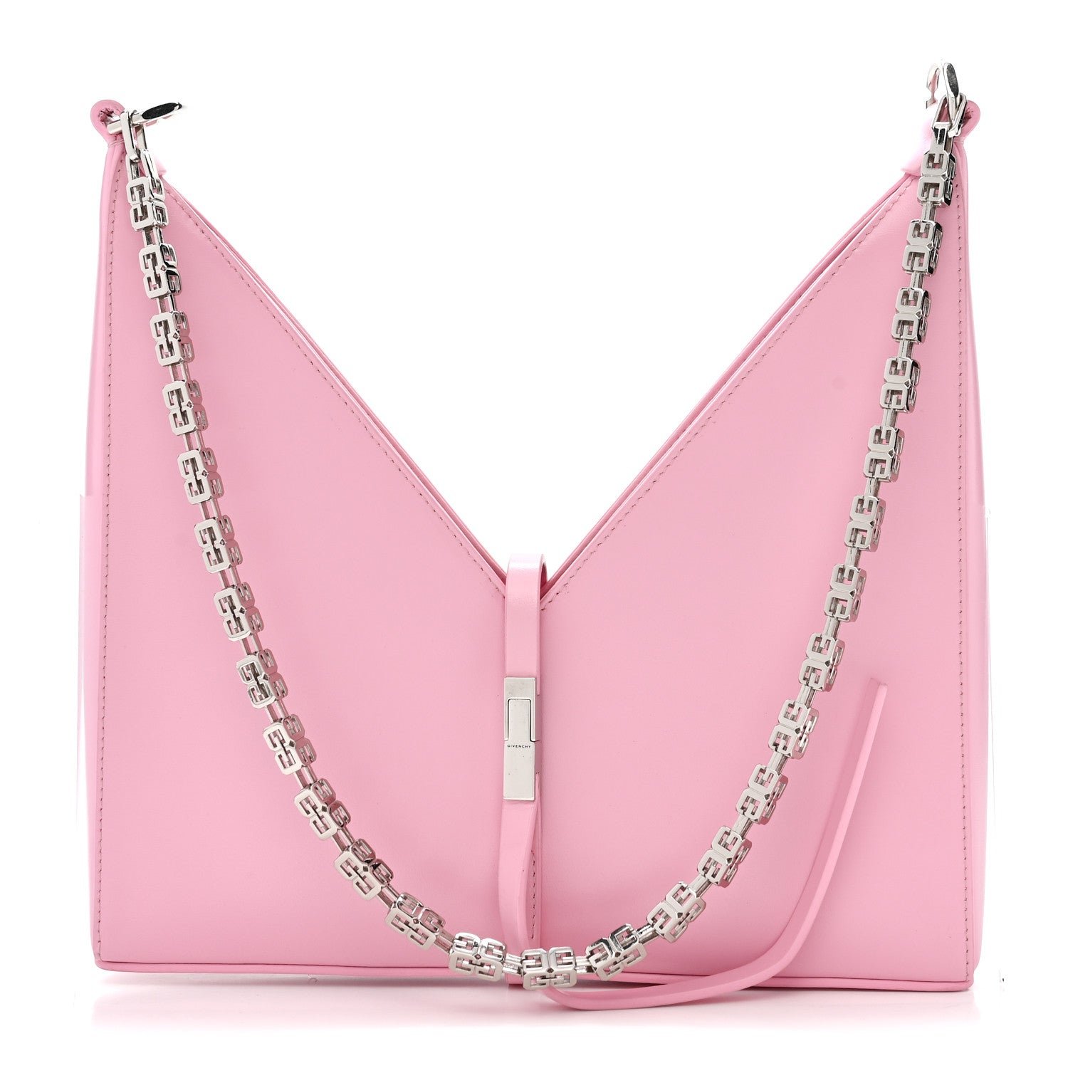 Givenchy Box Calfskin Small Cut Out Shoulder Bag Pink