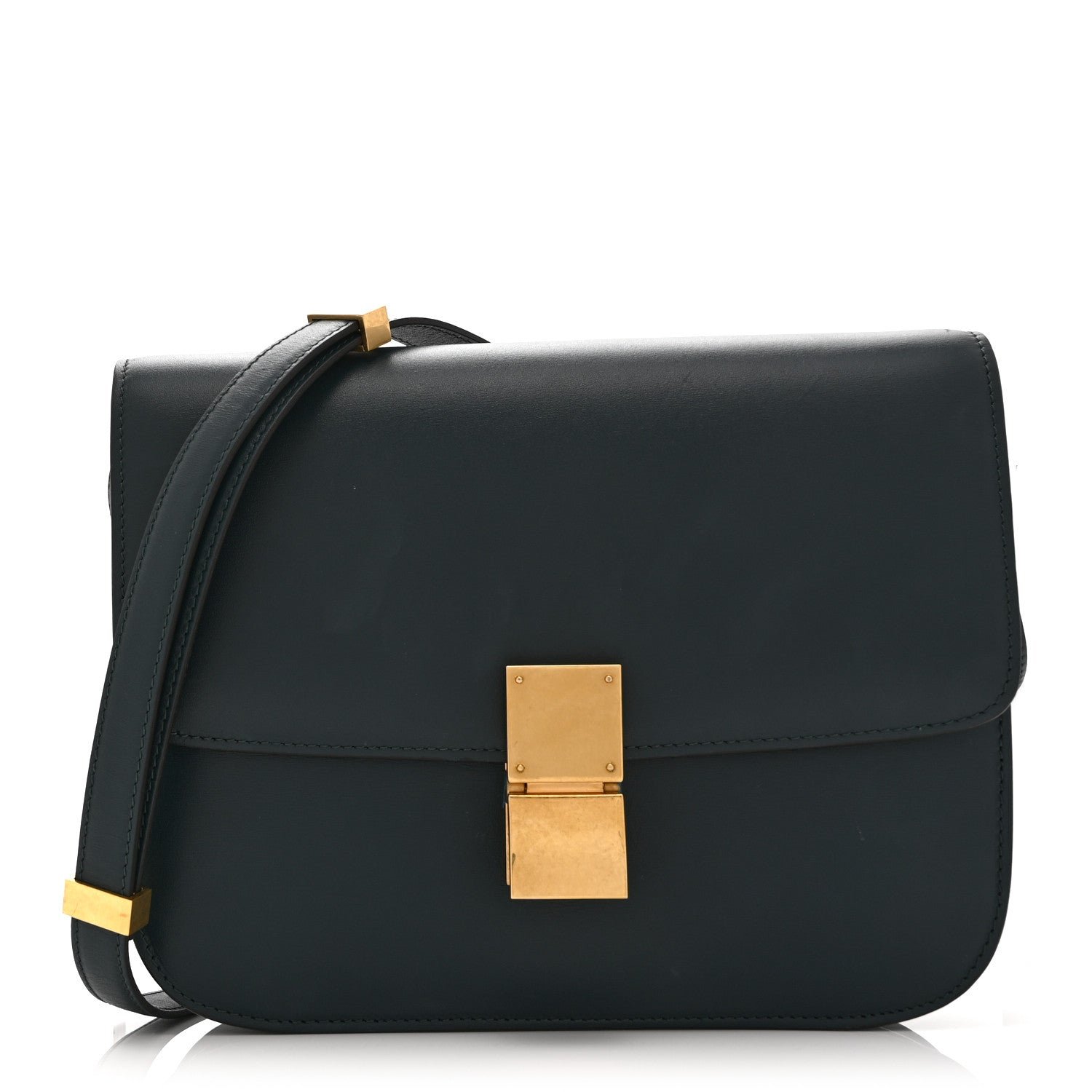 Celine Box Calfskin Medium Classic Box Flap Bag Amazone