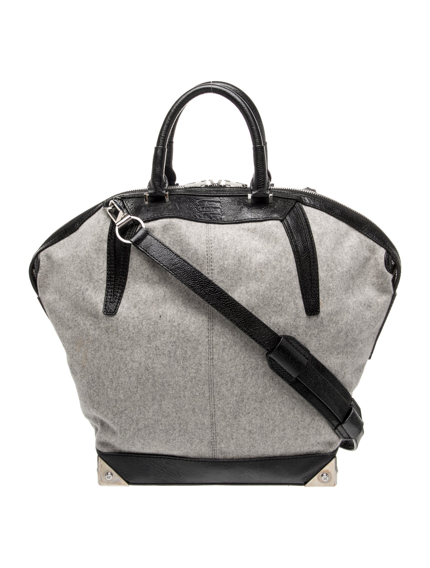 Felt Top Handle Bag