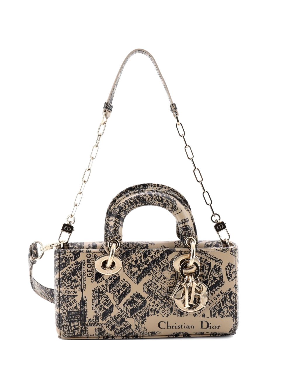 Lady D-Joy Bag Printed Leather Small satchel