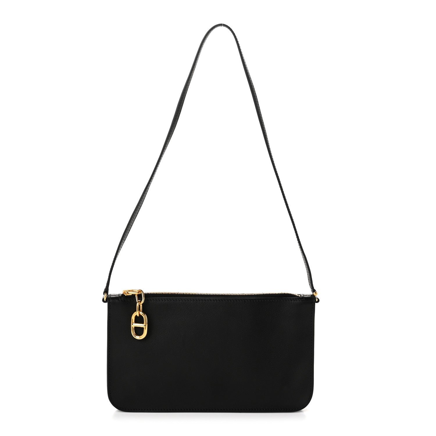 Hermes Evergrain Chaine d'Ancre Zipengo Pochette To Go Black