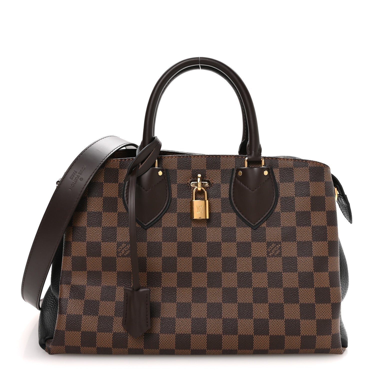 Louis Vuitton Cuir Taurillon Damier Ebene Normandy Black