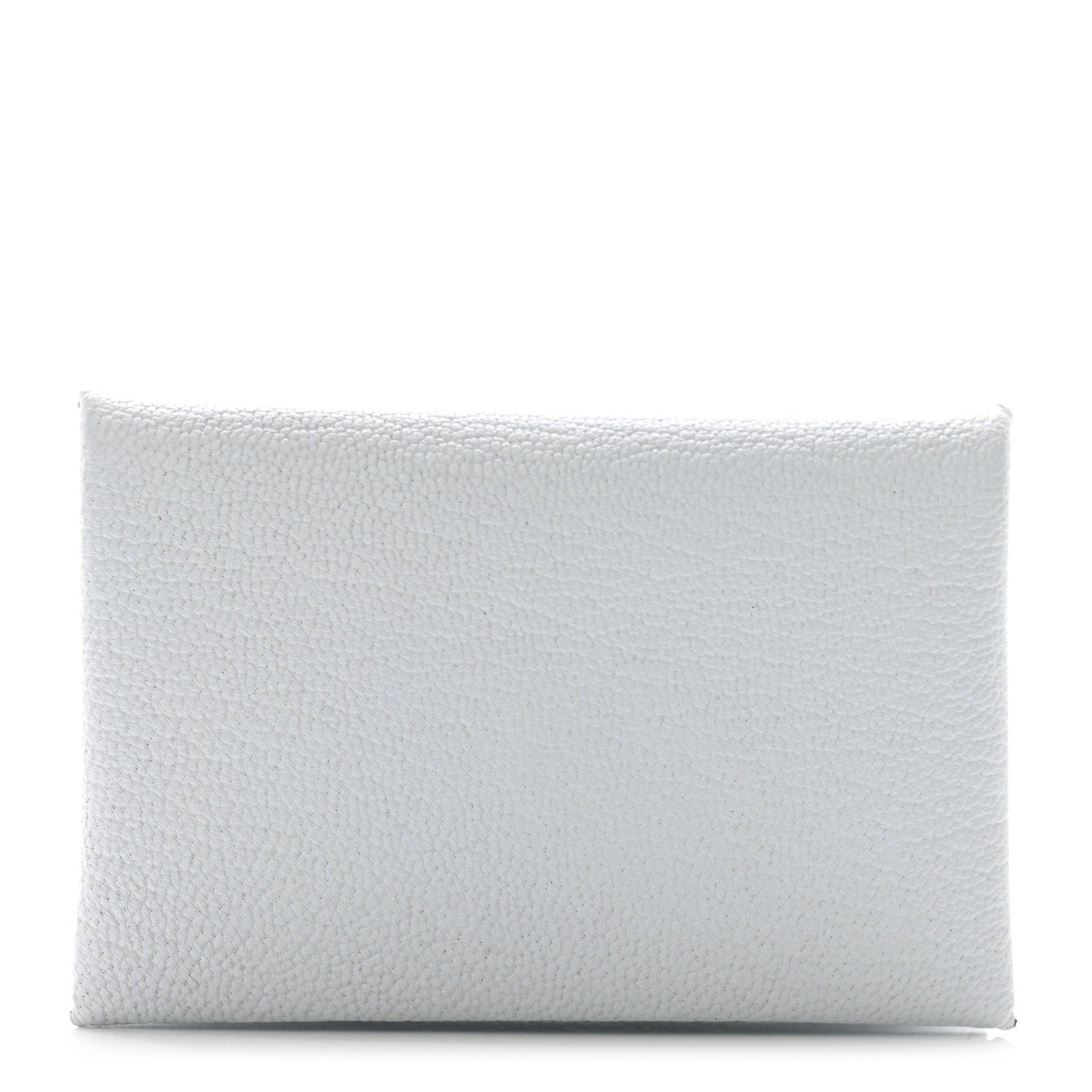 Hermes Chevre Mysore Verso Calvi Card Case Bleu Brume Cuivre