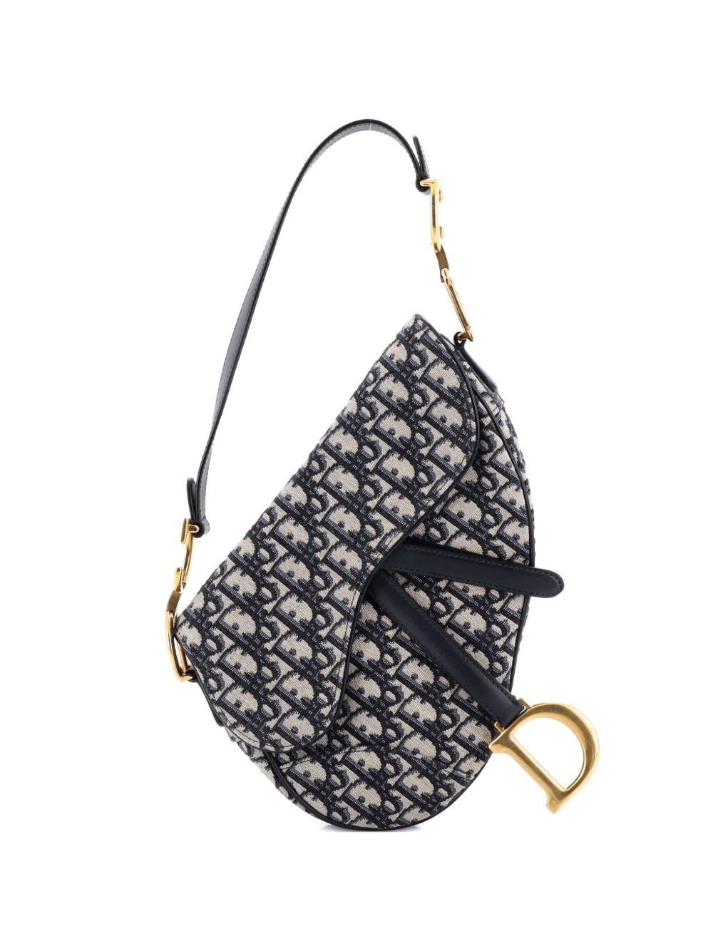 Dior Saddle Handbag Oblique Canvas Medium shoulder bag