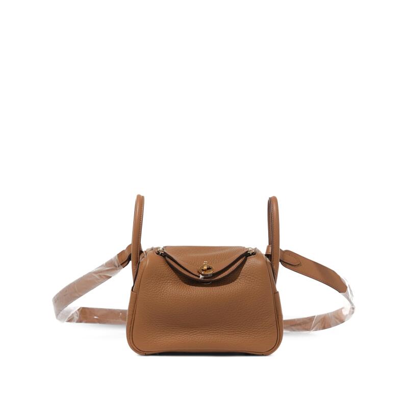 Hermes Gold Clemence Mini Lindy II Gold Hardware, 2025