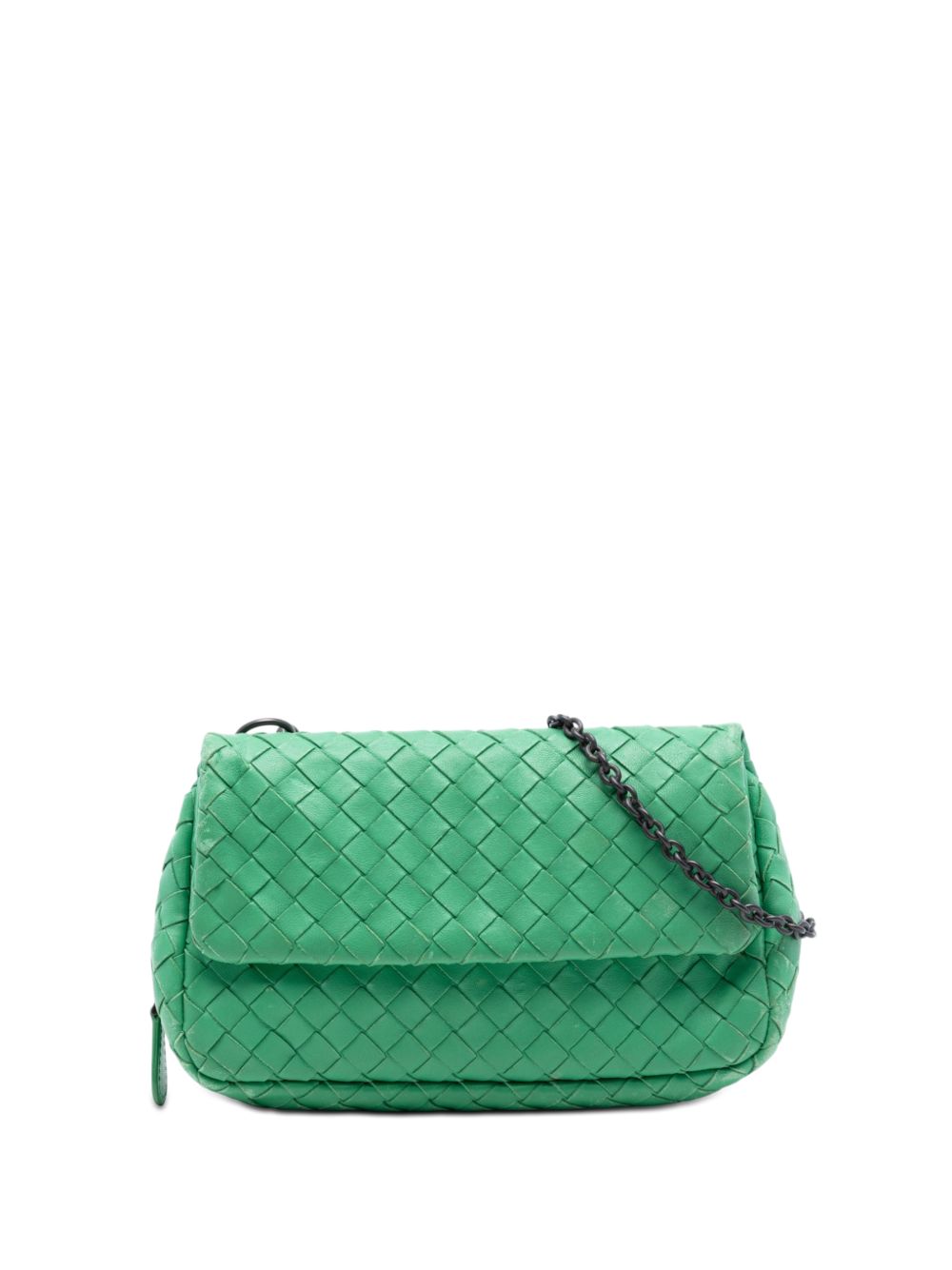 2012-2026 Mini Nappa Intrecciato Expandable Chain Flap crossbody bag