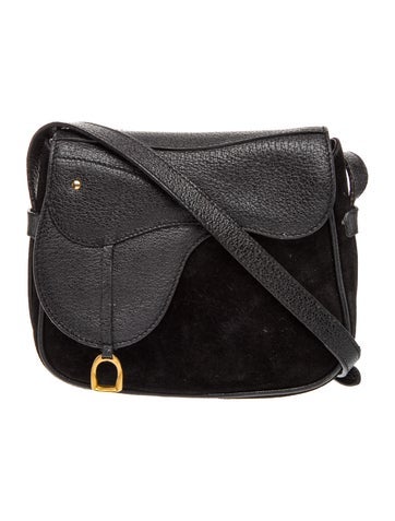 Suede Saddle Crossbody Bag