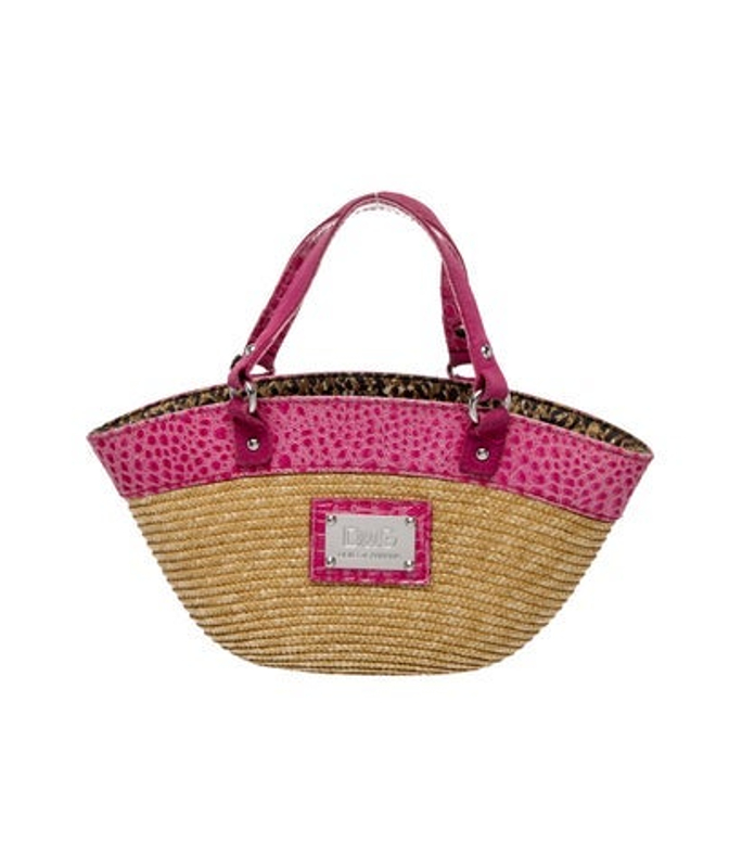 Dolce & Gabbana Gabbana Straw Top Handle Bag