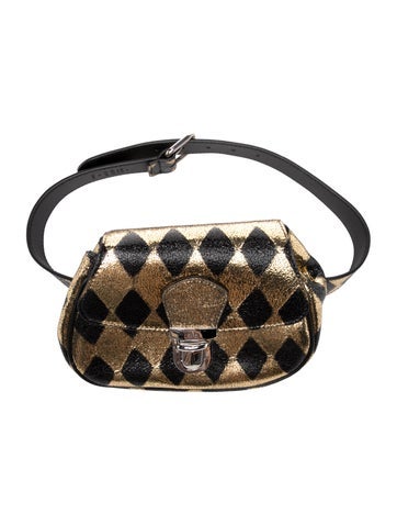 Girls' Printed Metallic Waist Bag