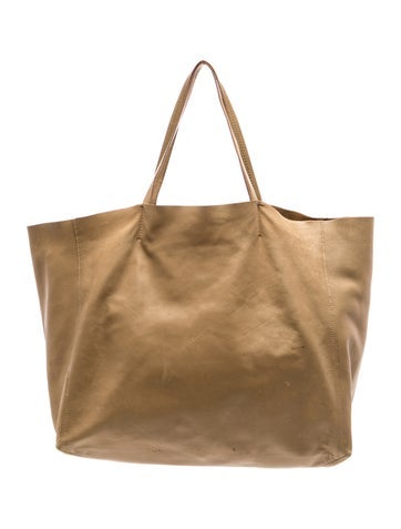 Leather Horizontal Cabas