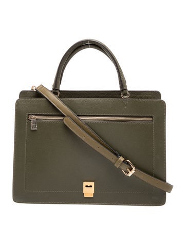 Leather Top Handle Bag