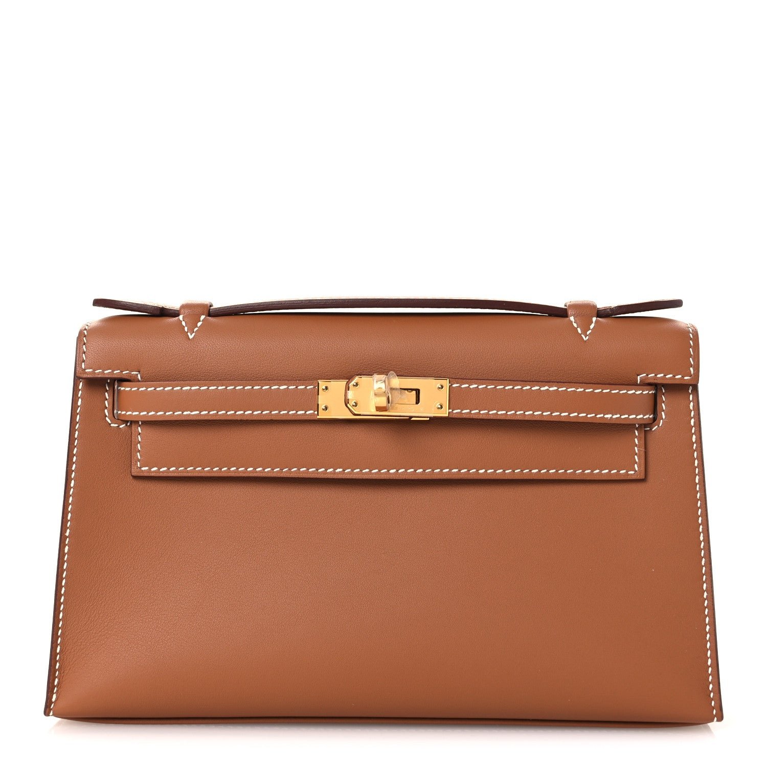Hermes Swift Kelly Pochette Clutch Gold