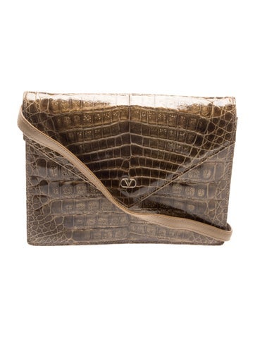 Embossed Leather Clutch Vintage