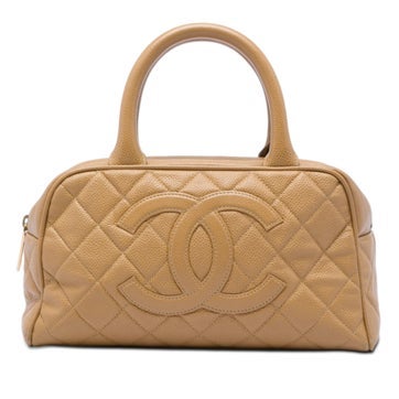 CC Quilted Caviar Calfskin Bowling Bag