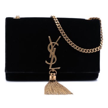 Suede Small Suede Monogram Kate Tassel Crossbody