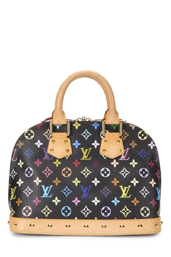 Takashi Murakami x Louis Vuitton Black Monogram Multicolore Alma PM NM