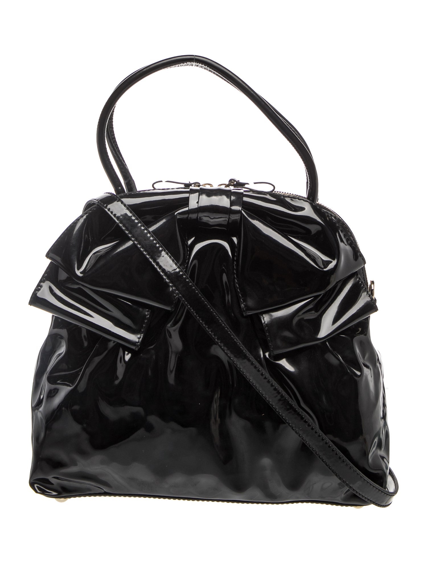 Valentino Patent Leather Top Handle Bag