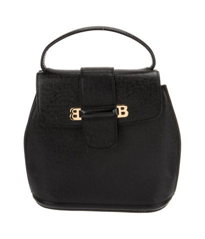 Bally Saffiano Leather Top Handle Bag