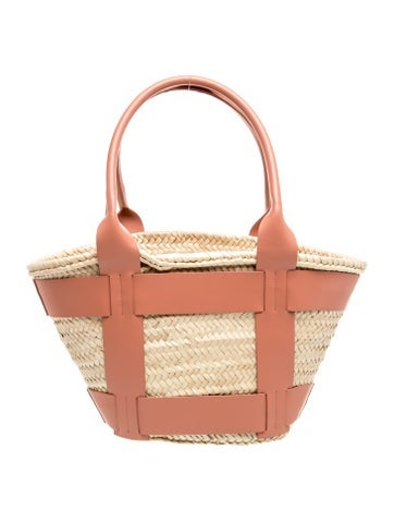 Straw Top Handle Bag