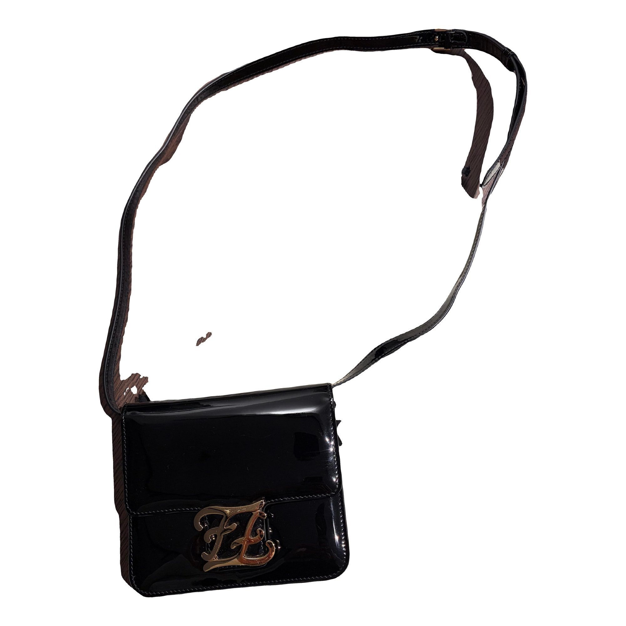 Leather clutch bag
