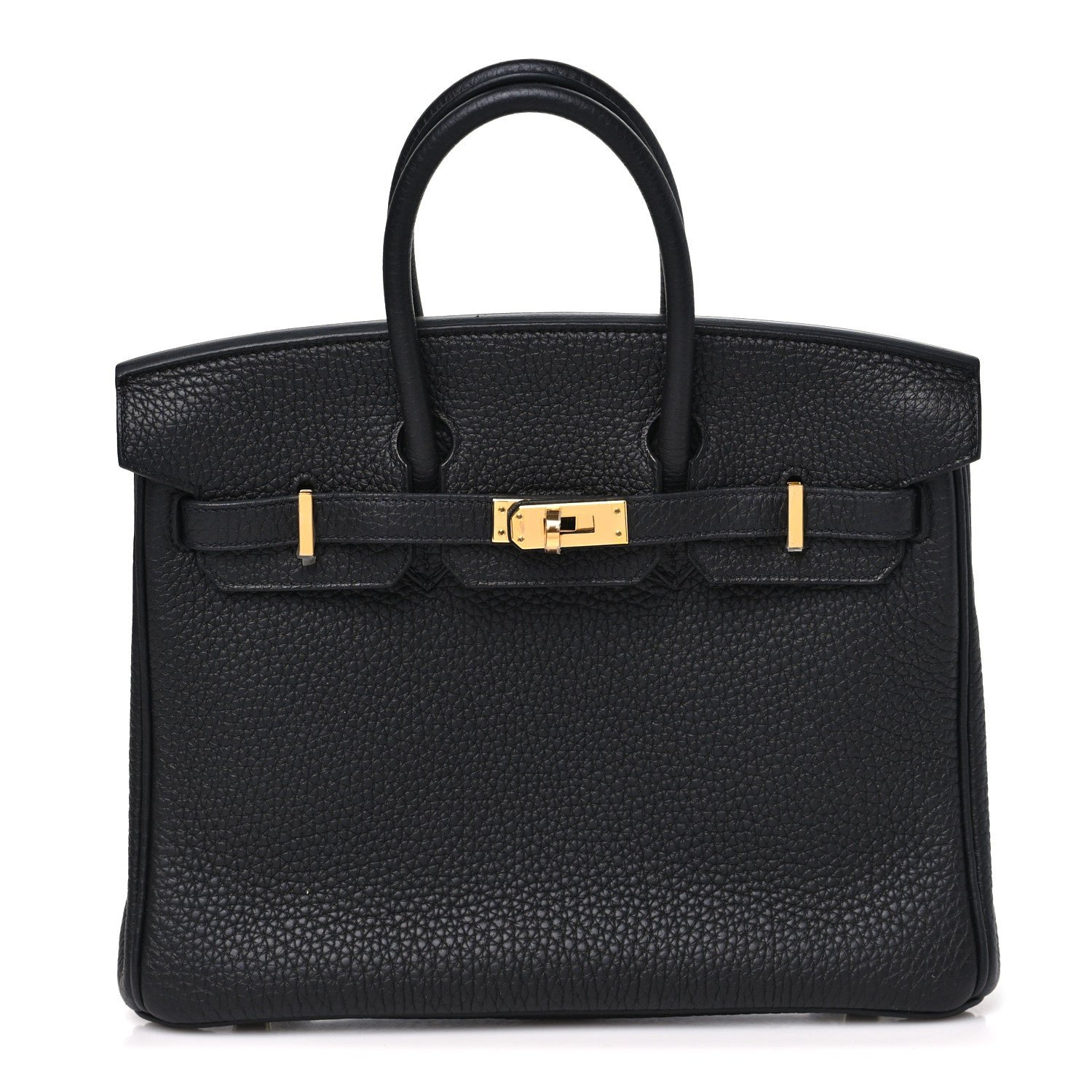 Hermes Togo Birkin 25 Black Black