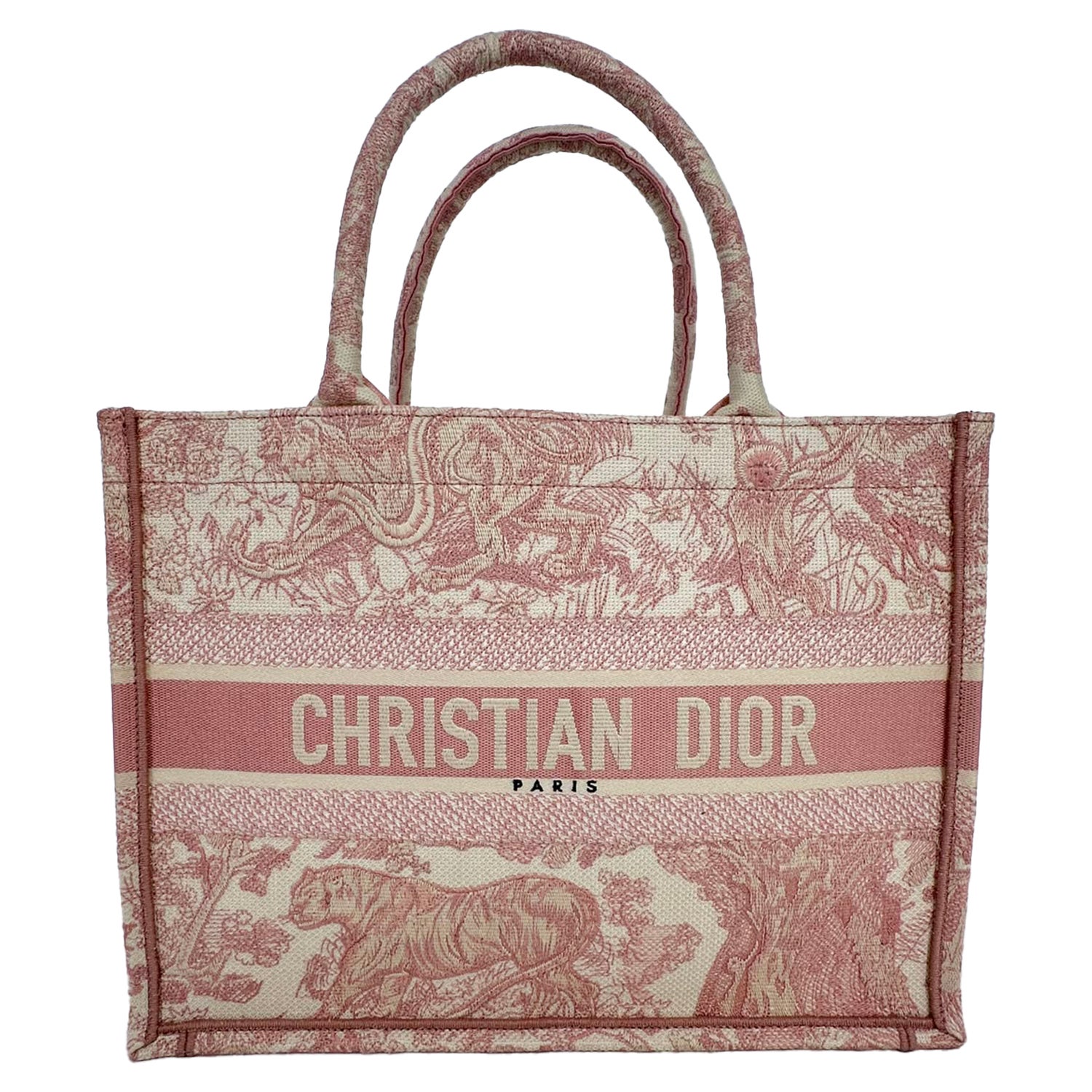 Canvas Tote Toile de Jouy Medium