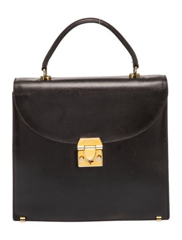 Mark Cross Leather Top Handle Bag