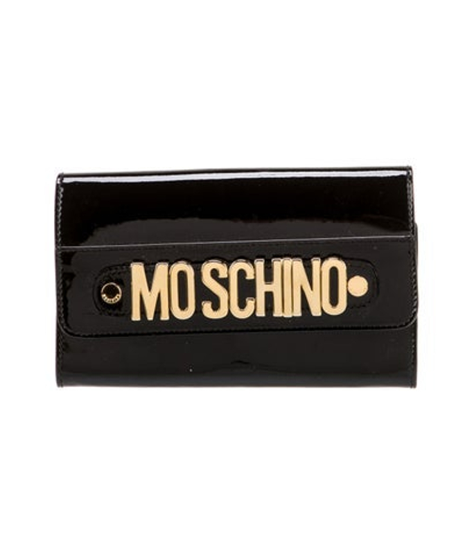 Moschino Patent Leather Clutch