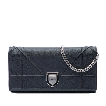 Grained Calfskin Diorama Croisiere Wallet on Chain
