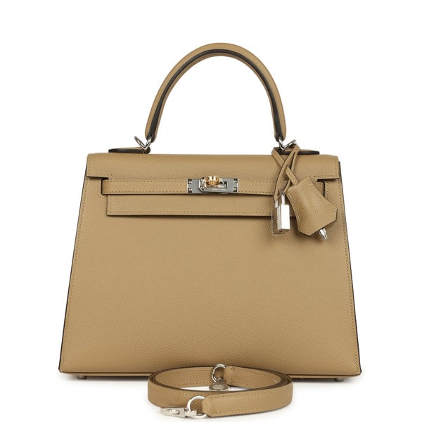 Hermes Hermes Kelly Sellier 25 Poussiere Epsom Electrum Hardware
