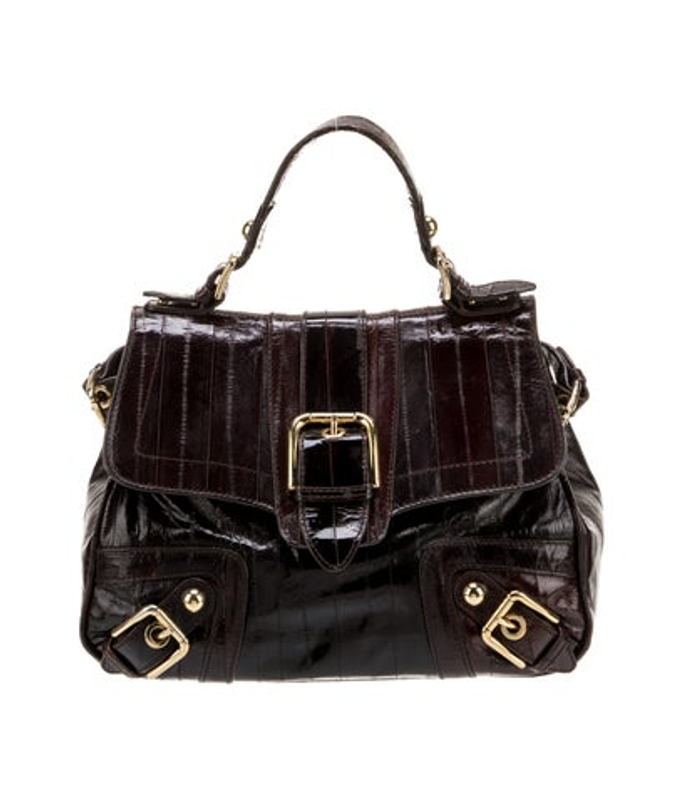 Dolce & Gabbana Gabbana Eel Skin Top Handle Bag