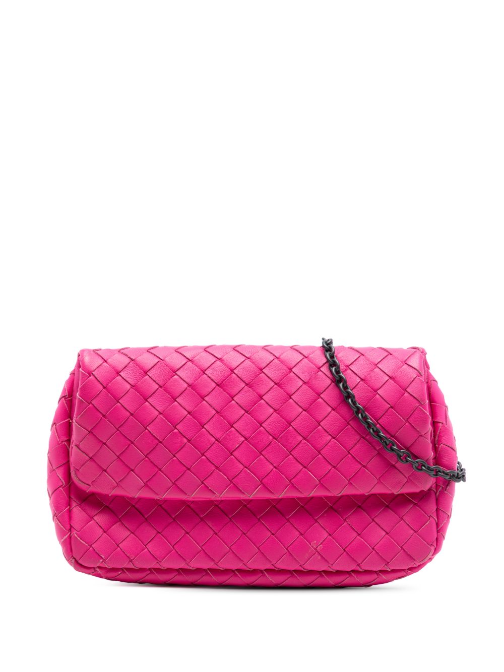 Bottega Veneta 2012-2026 Mini Nappa Intrecciato Expandable Chain Flap crossbody bag